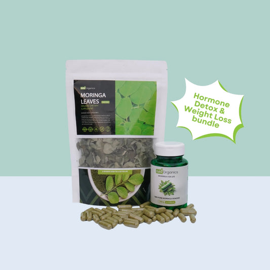 Moringa Capsules Bundle - Buy 2 Moringa Capsules and Get Moringa leave Free