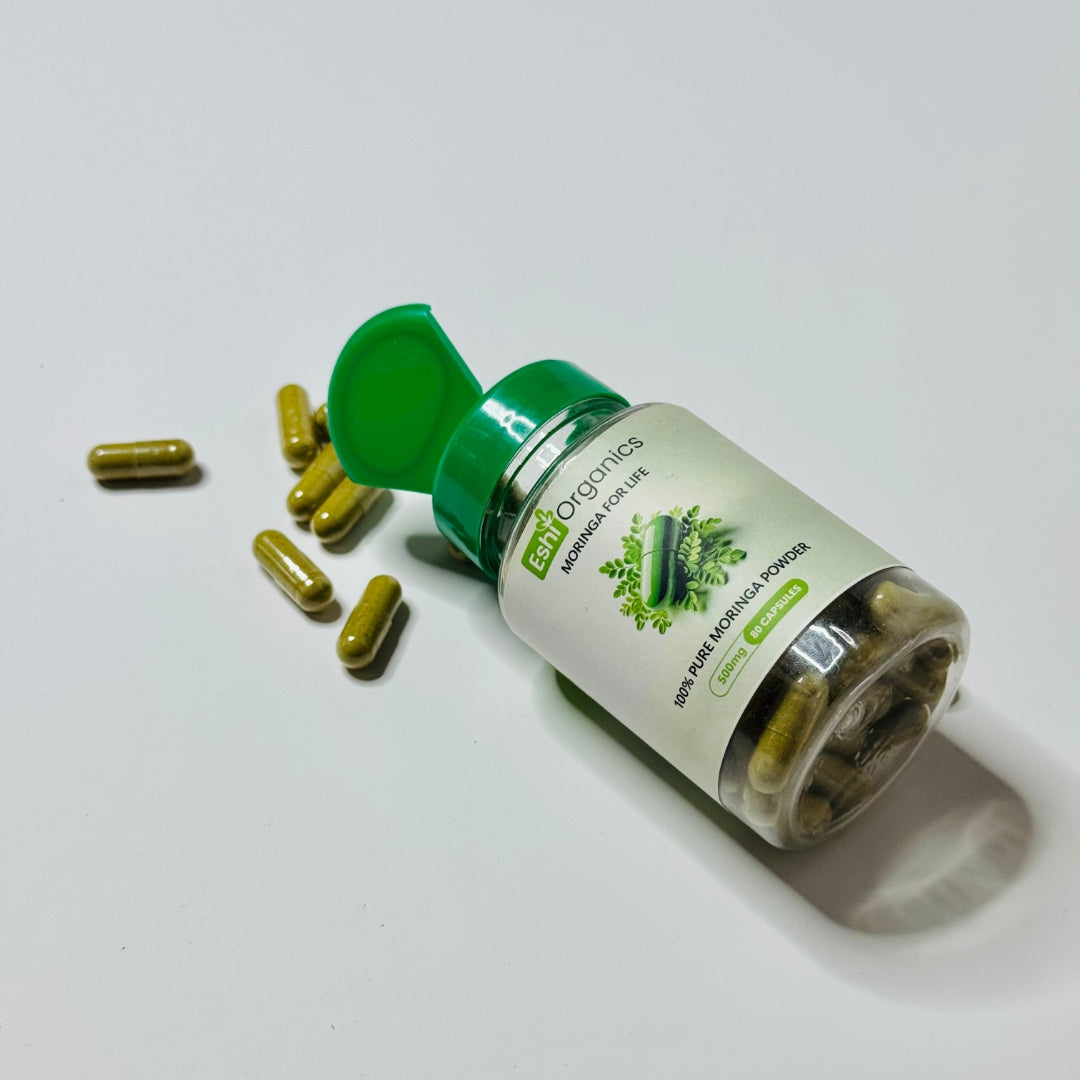 Moringa Capsules Bundle - Buy 2 Moringa Capsules and Get Moringa leave Free